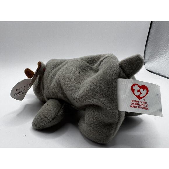 TY Beanie Baby Babies Plush Stuffed Animal Spike Rhinoceros Rhino 1999 - Picture 2 of 8